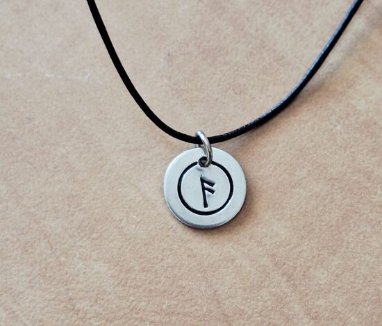 Kulons “ANSUZ” – komunikācijas amulets – 12mm – RUNE-04